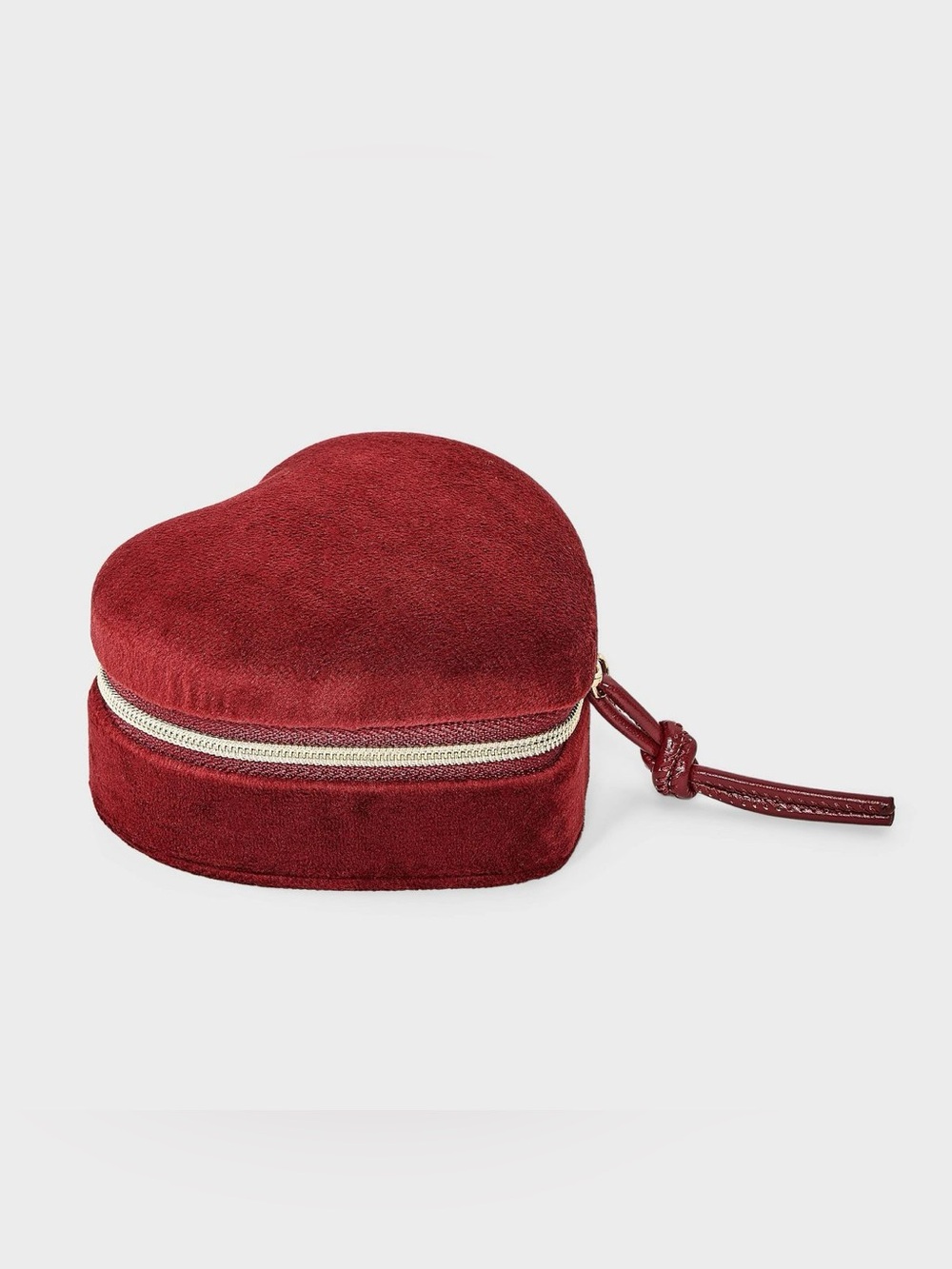 NWT Maroon Red Heart Travel Jewelry Organizer - A New Day